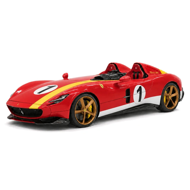 CE Ferrari 2018 Monza SP2 Racing Red 1:18 – samlarobjekt resinmodellresin resin