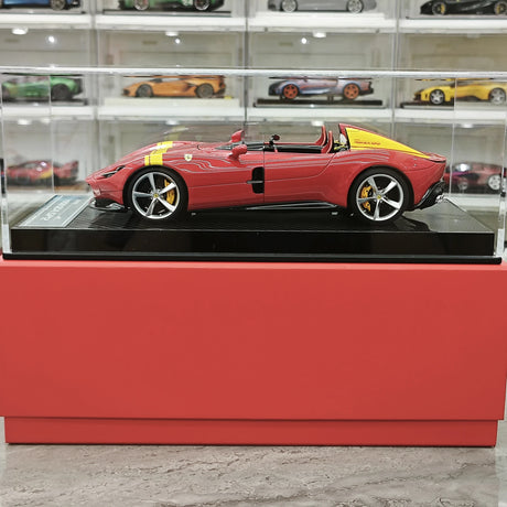 CE Ferrari 2018 Monza SP2 Speed Red 1:18 – Samlarobjekt resinmodellresin resin