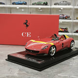 CE Ferrari 2018 Monza SP2 Speed Red 1:18 – Samlarobjekt resinmodellresin resin