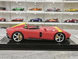 CE Ferrari 2018 Monza SP2 Speed Red 1:18 – Samlarobjekt resinmodellresin resin