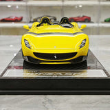 CE Ferrari 2018 Monza SP2 Yellow 1:18 – Sammelobjekt-Resin-Modellharz
