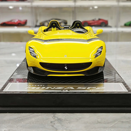 CE Ferrari 2018 Monza SP2 Yellow 1:18 – Collectible Resin Model Resin