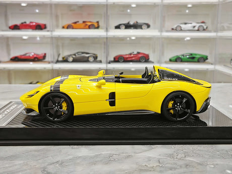 CE Ferrari 2018 Monza SP2 Yellow 1:18 – Collectible Resin Model Resin