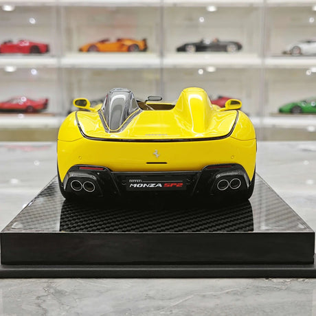CE Ferrari 2018 Monza SP2 Yellow 1:18 – Collectible Resin Model Resin