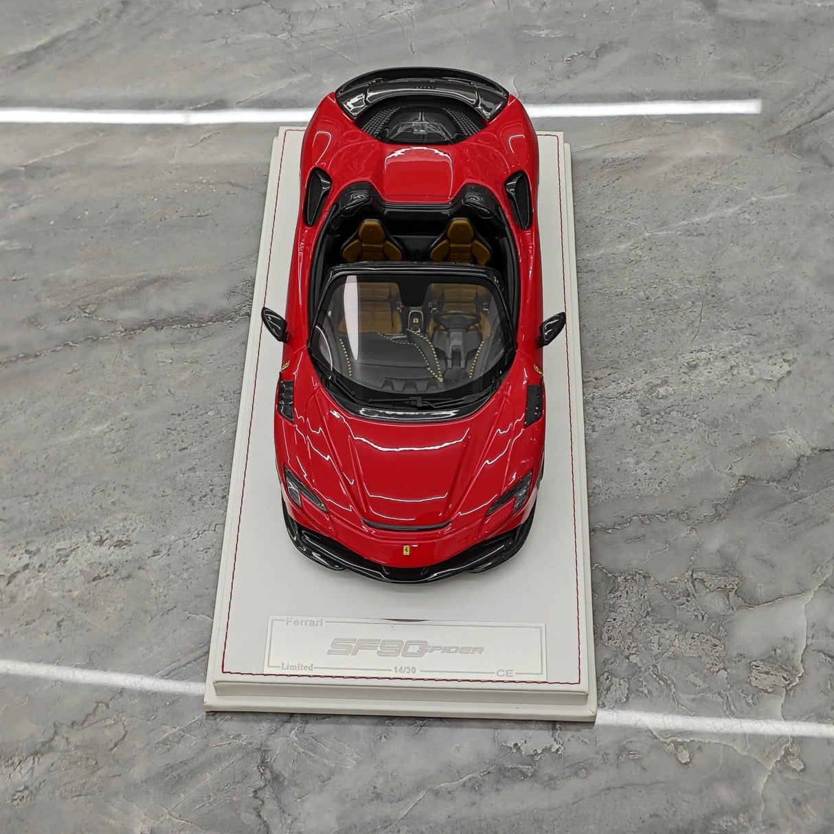 CE Ferrari 2020 SF90 Spider Rosso Corsa 1:18 – Collectible Resin Model Resin