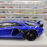 [CE] 1:18 Lamborghini 2020 Aventador SVJ Blue Model Car Resin