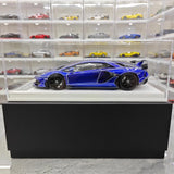 [CE] 1:18 Lamborghini 2020 Aventador SVJ Blue Model Car Resin