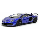 [CE] 1:18 Lamborghini 2020 Aventador SVJ Blue Model Car Resin