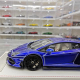 [CE] 1:18 Lamborghini 2020 Aventador SVJ Blue Model Car Resin