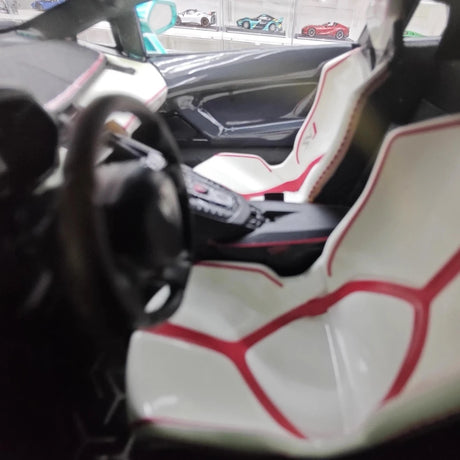 [CE] 1:18 Lamborghini 2020 Aventador SVJ Cyan Model Car Resin