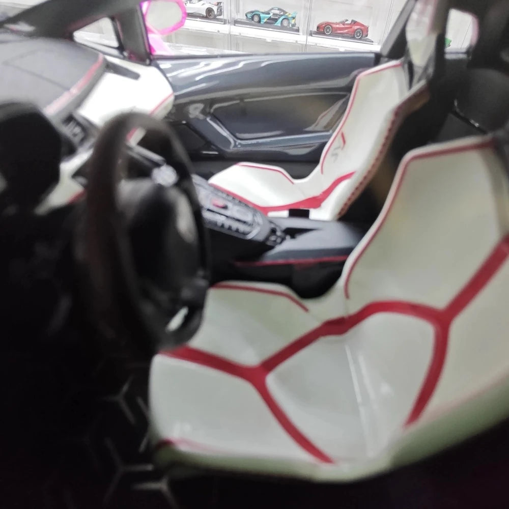 [CE] 1:18 Lamborghini 2020 Aventador SVJ paars modelauto Hars