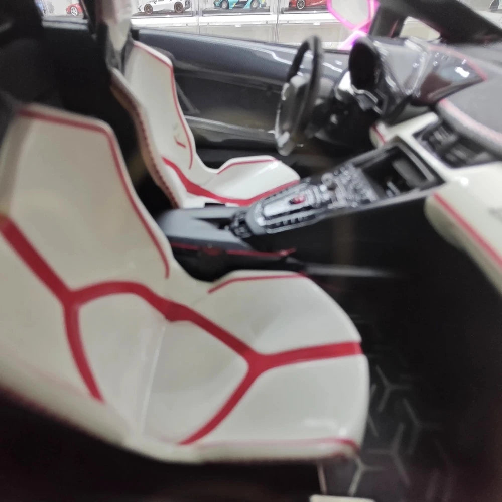 [CE] 1:18 Lamborghini 2020 Aventador SVJ Purple Model Car Resin