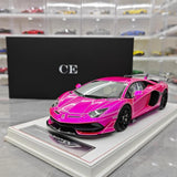 [CE] 1:18 Lamborghini 2020 Aventador SVJ paars modelauto Hars