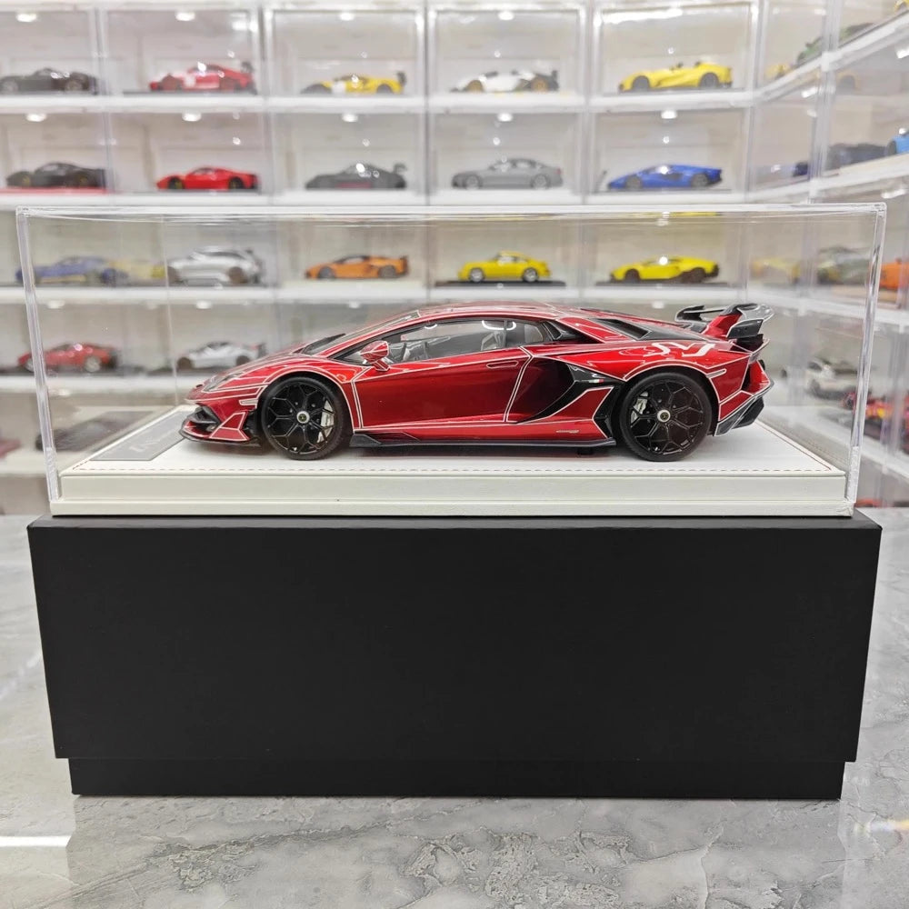 [CE] 1:18 Lamborghini 2020 Aventador SVJ rood modelauto Hars