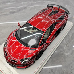 [CE] 1:18 Lamborghini 2020 Aventador SVJ punainen pienoismalli Hartsi