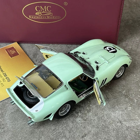 Ferrari 1962 250 GTO #15 Pale Green 1:18 Goodwood TT diecast collectible model by CMC - view 4