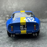 Ferrari 1962 250 GTO #112 Blau and Gelb 1:18 Targa Florio 1964 Druckguss-Sammlermodell von CMC - Ansicht 6