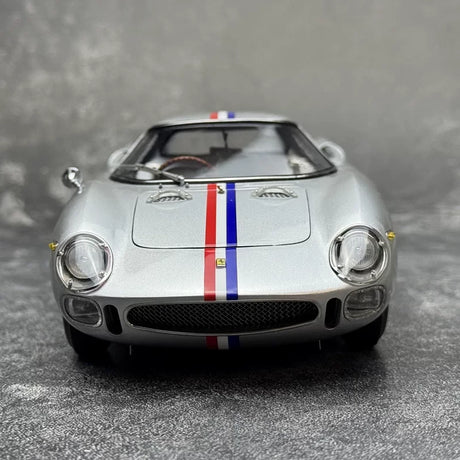 Ferrari 1964 250 LM #90 Silver 1:18 Nassau Tourist Trophy diecast collectible model by CMC - view 1