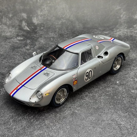 Ferrari 1964 250 LM #90 Silver 1:18 Nassau Tourist Trophy diecast collectible model by CMC - view 2