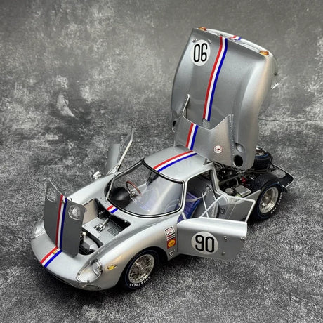 Ferrari 1964 250 LM #90 Silver 1:18 Nassau Tourist Trophy diecast collectible model by CMC - view 3
