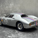Ferrari 1964 250 LM #90 Silber 1:18 Nassau Tourist Trophy Druckguss-Sammlermodell von CMC - Ansicht 4