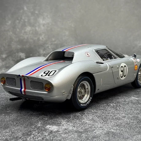 Ferrari 1964 250 LM #90 Silver 1:18 Nassau Tourist Trophy diecast collectible model by CMC - view 6
