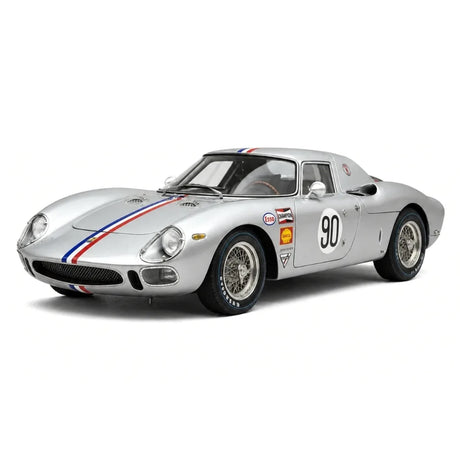 Ferrari 1964 250 LM #90 Silver 1:18 Nassau Tourist Trophy diecast collectible model by CMC - view 9