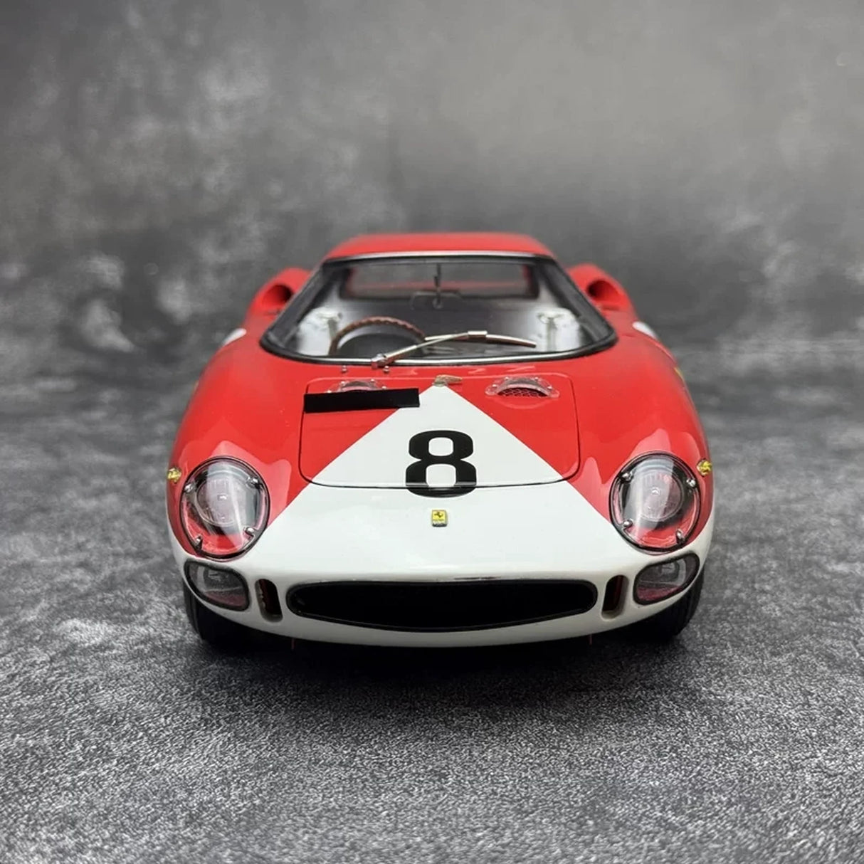 Ferrari 1964 250 LM #8 Red 1:18 Reims 12h diecast collectible model by CMC - view 1
