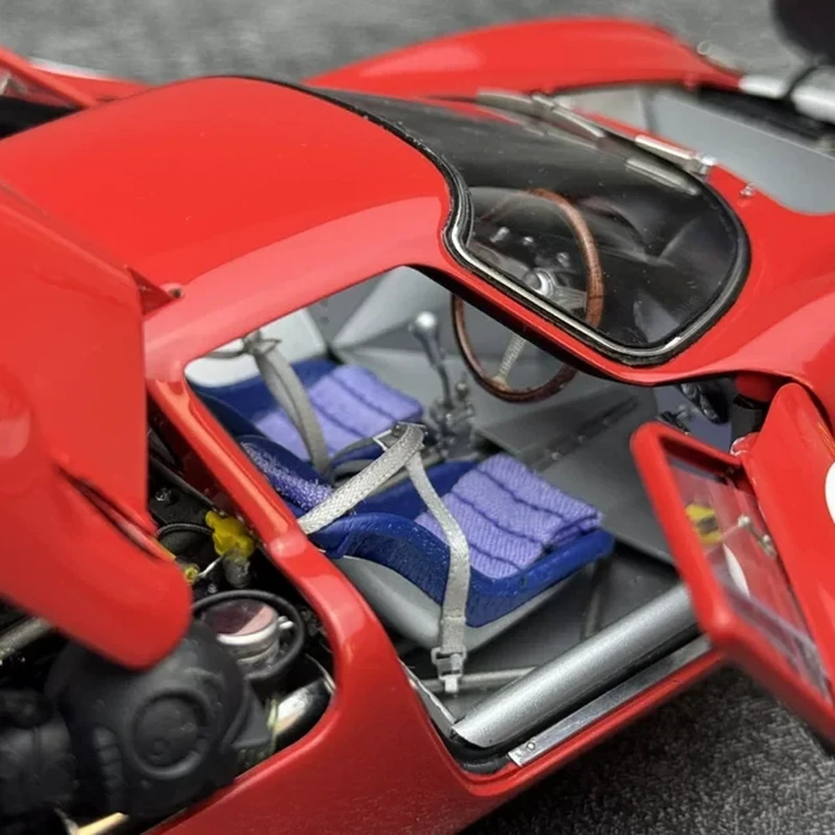 Ferrari 1964 250 LM #8 Red 1:18 Reims 12h diecast collectible model by CMC - view 13