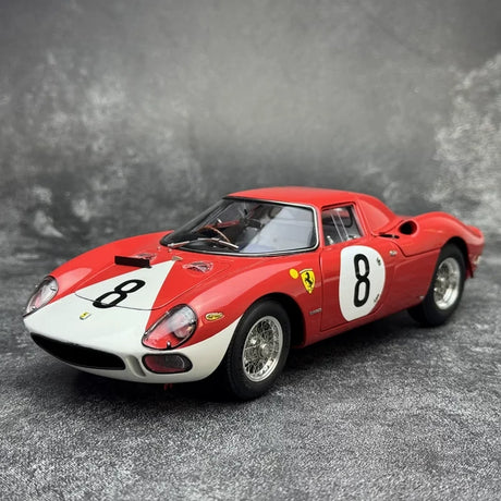 Ferrari 1964 250 LM #8 Red 1:18 Reims 12h diecast collectible model by CMC - view 2