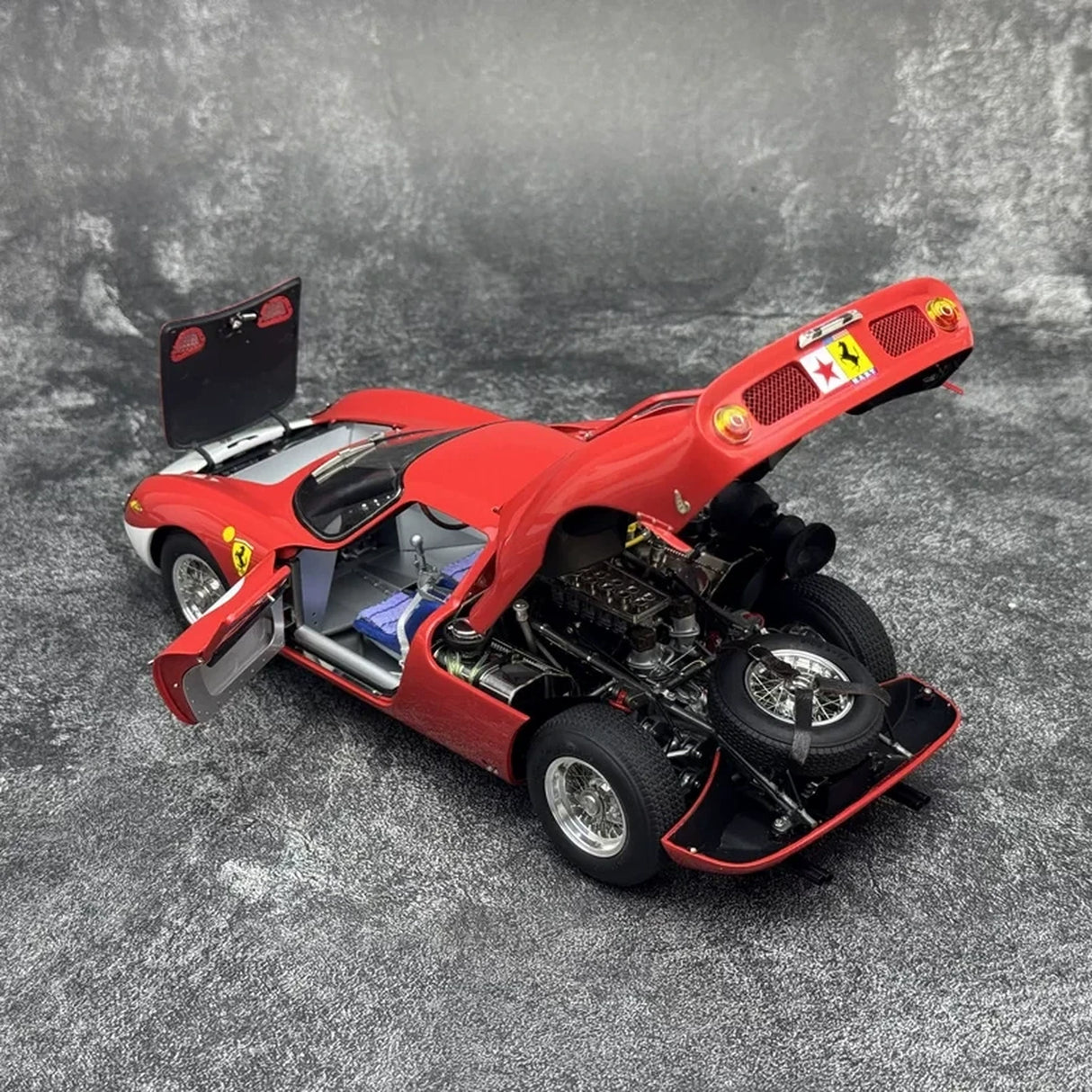 Ferrari 1964 250 LM #8 Red 1:18 Reims 12h diecast collectible model by CMC - view 6