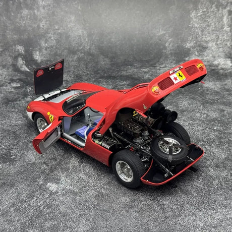 Ferrari 1964 250 LM #8 Red 1:18 Reims 12h diecast collectible model by CMC - view 6