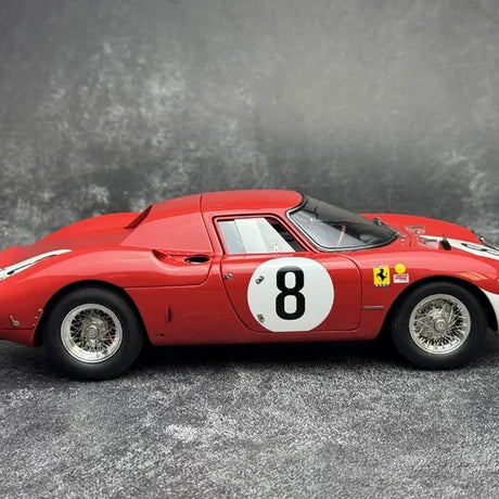 Ferrari 1964 250 LM #8 Red 1:18 Reims 12h diecast collectible model by CMC - view 9