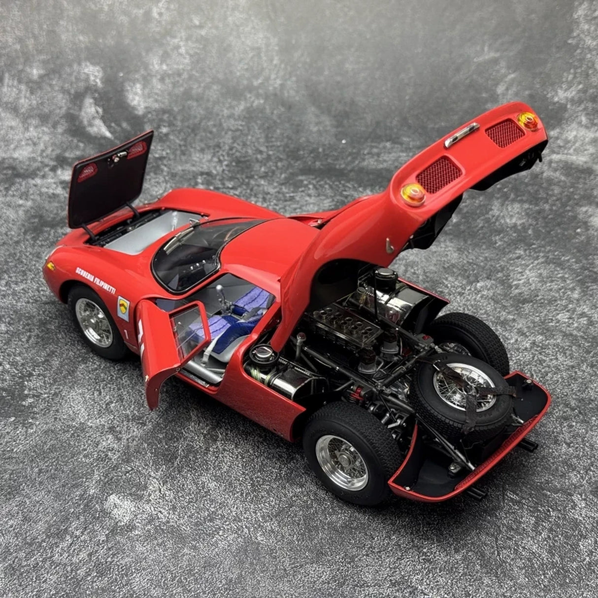 Ferrari 1964 250 LM #31 Red 1:18 Winner Monza diecast collectible model by CMC - view 6