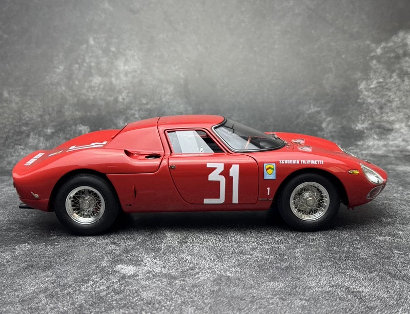 Ferrari 1964 250 LM #31 Red 1:18 Winner Monza diecast collectible model by CMC - view 9