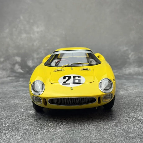 Ferrari 1965 250 LM #26 Yellow 1:18 2nd 24h Le Mans diecast collectible model by CMC - view 1