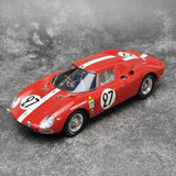 Ferrari 1965 250 LM #27 Red 1:18 6th 24h Le Mans diecast collectible model by CMC - view 1