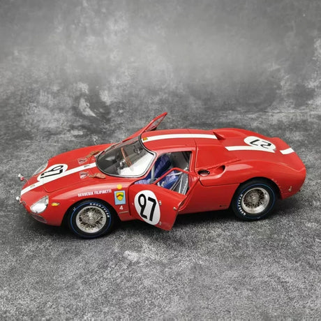 Ferrari 1965 250 LM #27 Red 1:18 6th 24h Le Mans diecast collectible model by CMC - view 2