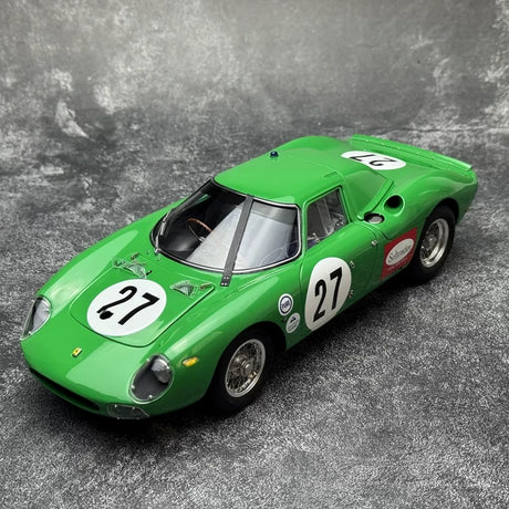 Ferrari 1966 250 LM #27 Green 1:18 24h Daytona diecast collectible model by CMC - view 3