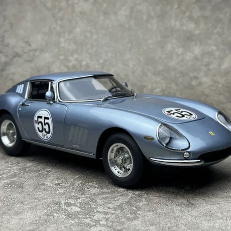 Ferrari 1966 275 GTB-C #55 Light Blue 1:18 Spa Classic 2012-2013 diecast collectible model by CMC - view 7