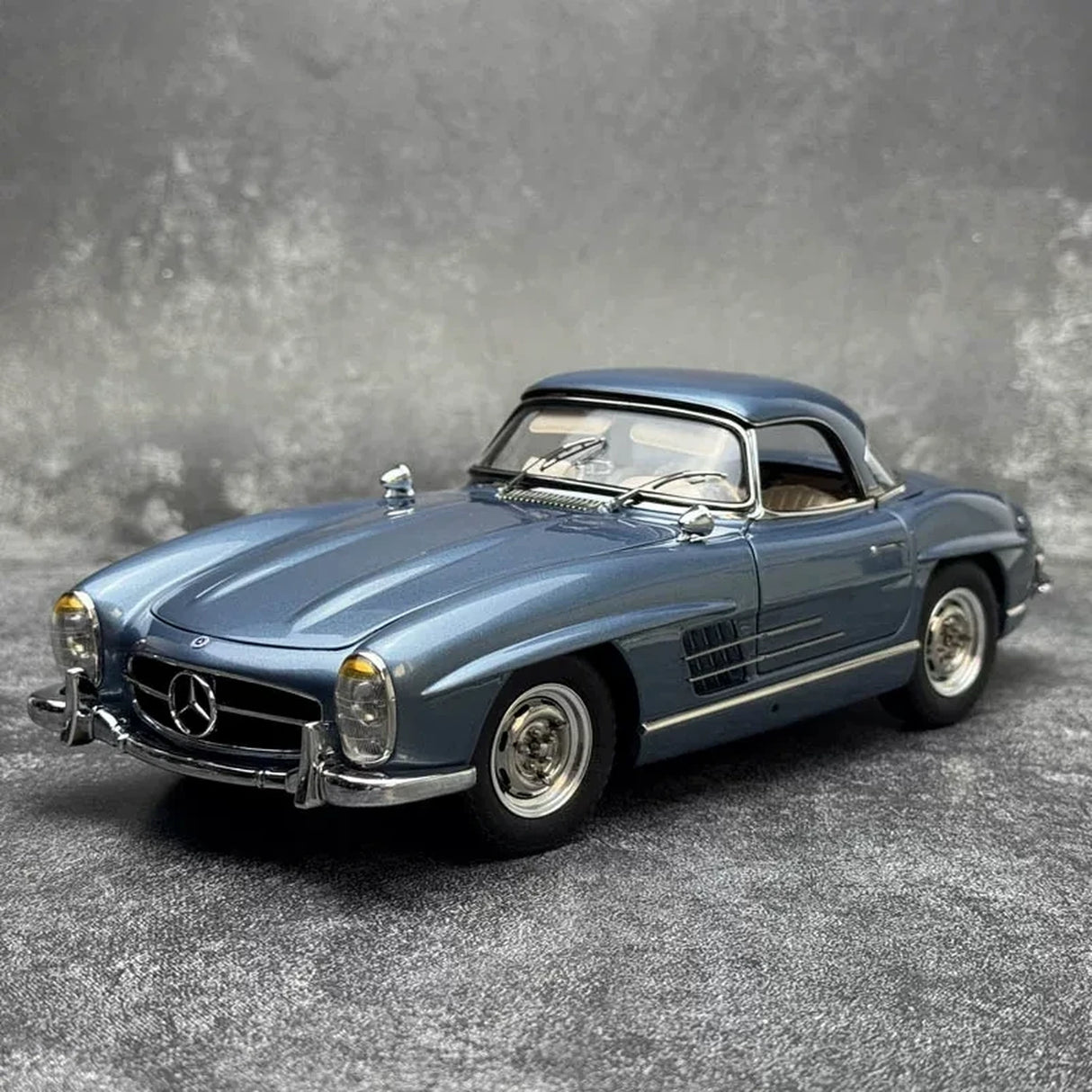 [CMC] 1:18 Mercedes-Benz 1954 300 SL W198 Hardtop-Blaumodell-Modellwagen mit Druckguss