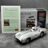 [CMC] 1:18 Mercedes-Benz 1954 W196R Streamliner Hans Herrmann Signed Edition Silver Model Car Die-Cast