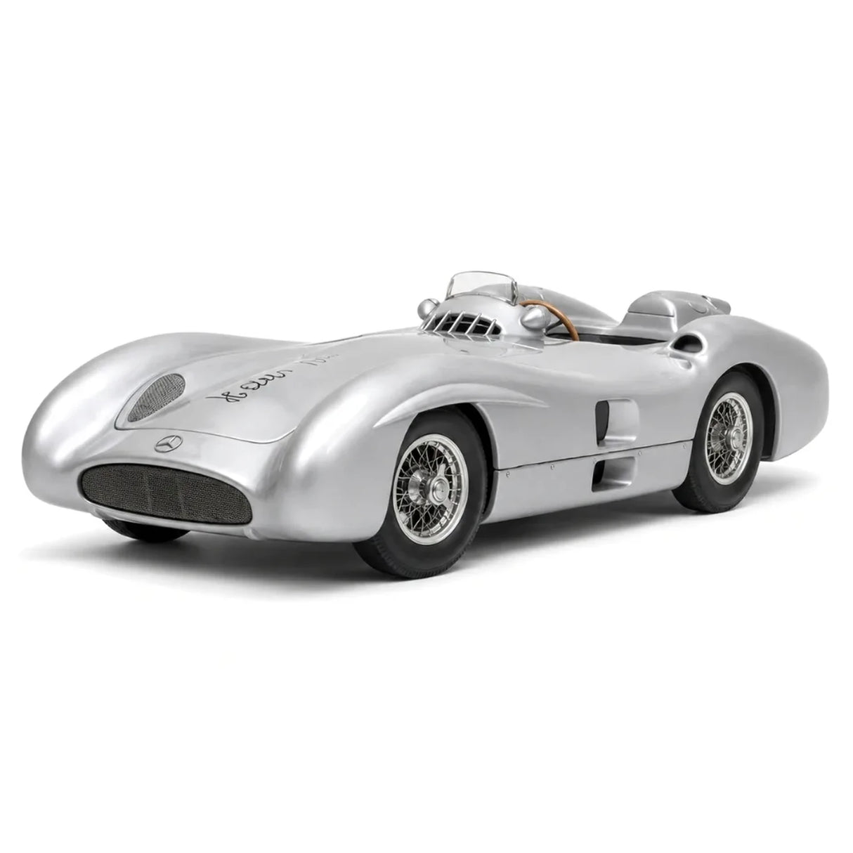 [CMC] 1:18 Mercedes-Benz 1954 W196R Streamliner Hans Herrmann Signed Edition Silver Model Car Die-Cast