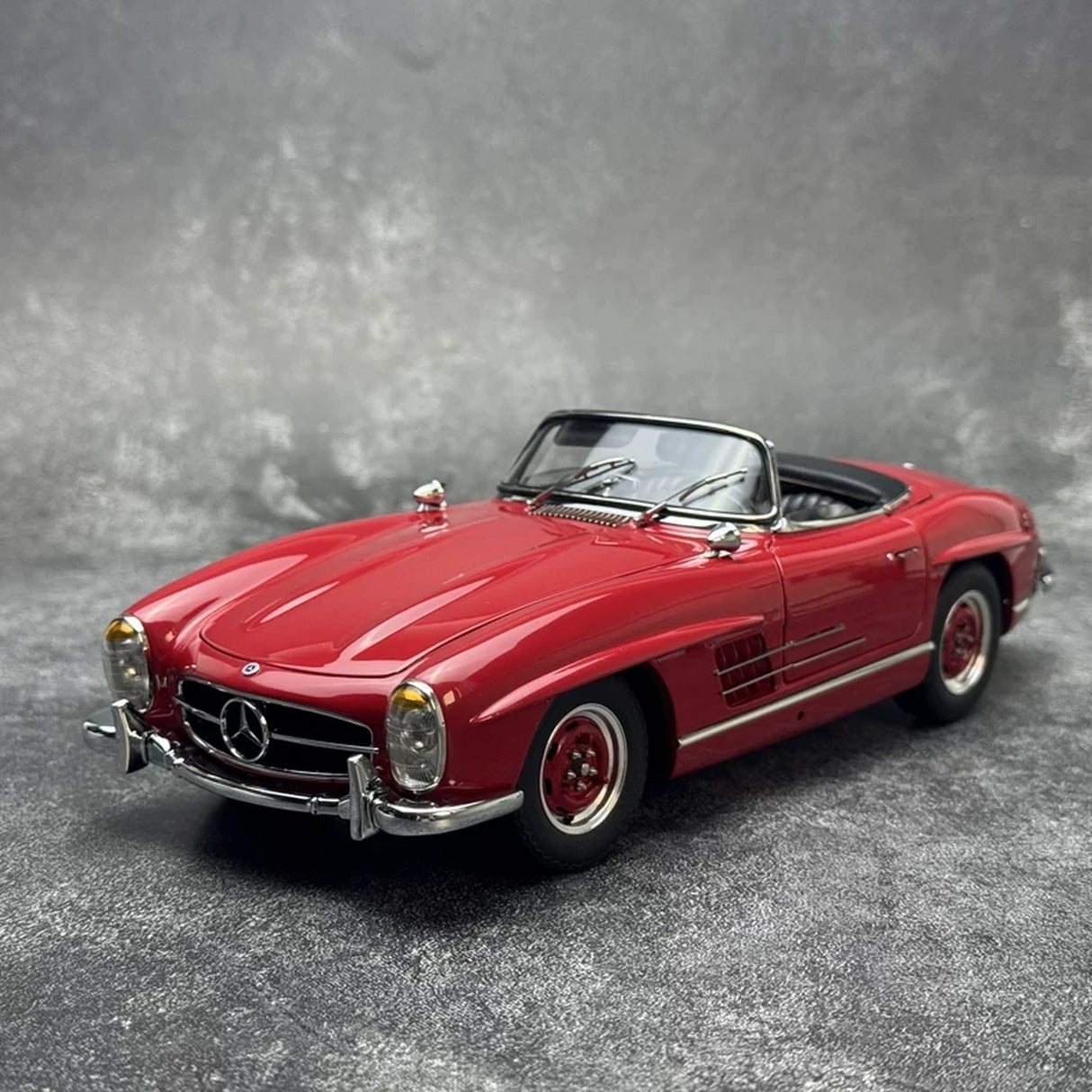 [CMC] 1:18 Mercedes-Benz 1957 300 SL W198 Roadster Rotes Modellauto-Druckguss