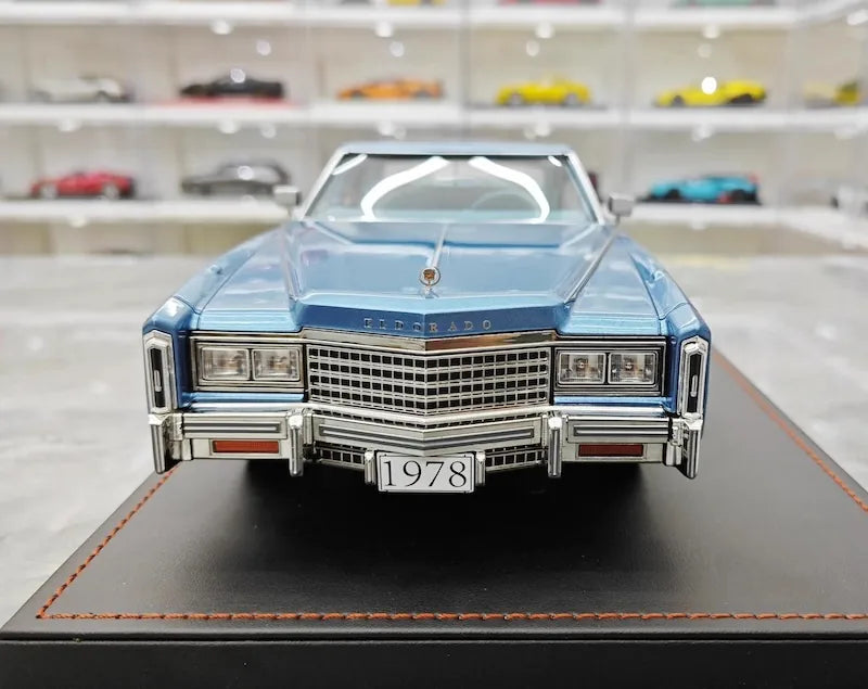1:18 Cadillac 1978 Eldorado Biarritz Coupe Blue Die Cast Model Car