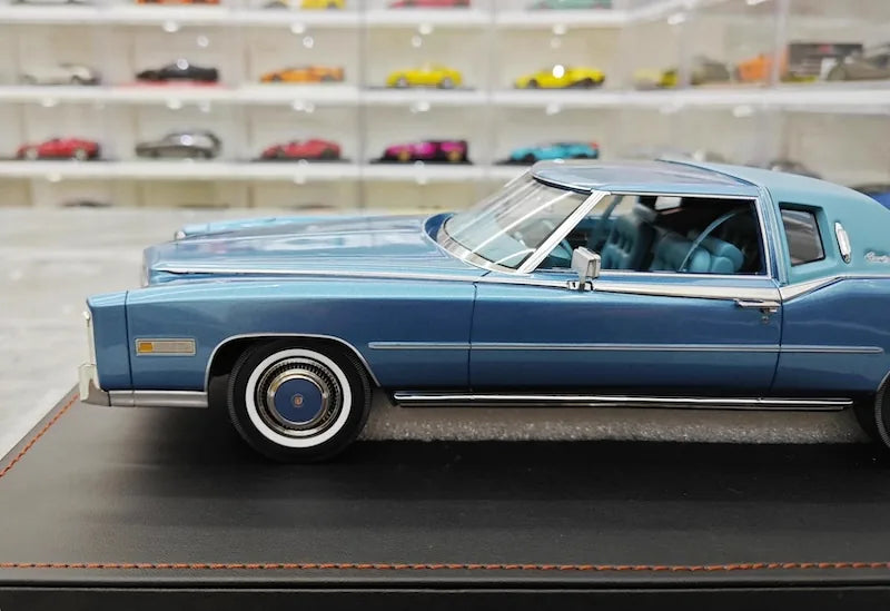1:18 Cadillac 1978 Eldorado Biarritz Coupe Blue Die Cast Model Car