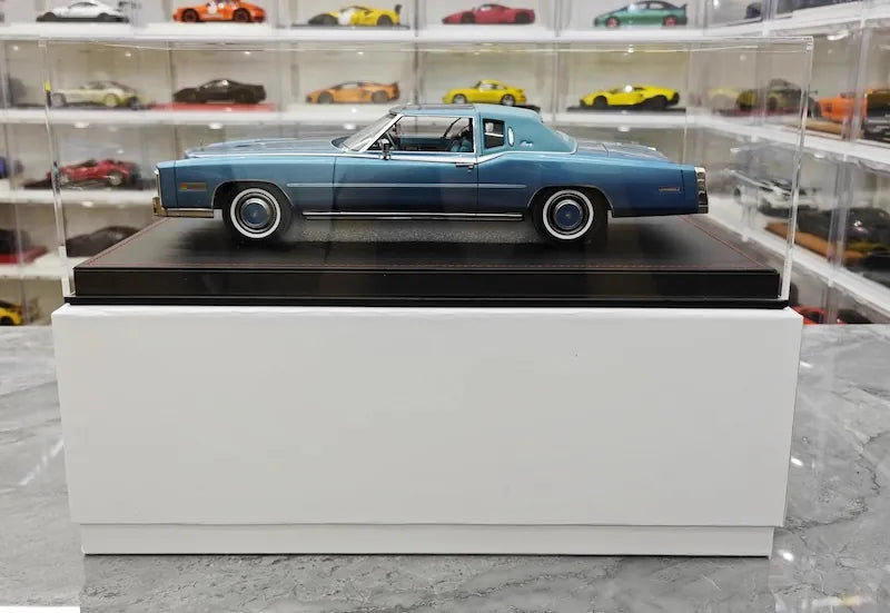 1:18 Cadillac 1978 Eldorado Biarritz Coupe Blue Die Cast Model Car