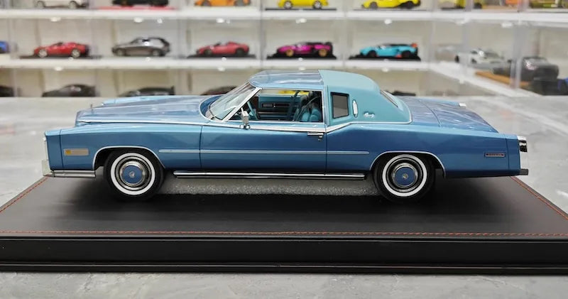 1:18 Cadillac 1978 Eldorado Biarritz Coupe Blue Die Cast Model Car