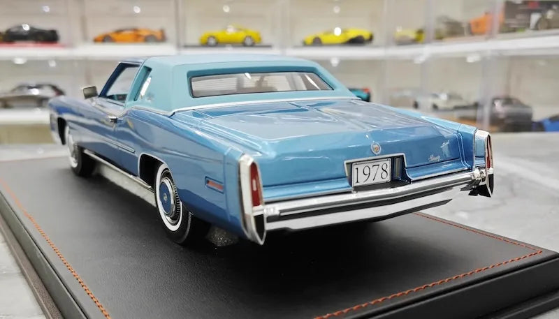 1:18 Cadillac 1978 Eldorado Biarritz Coupe Blue Die Cast Model Car