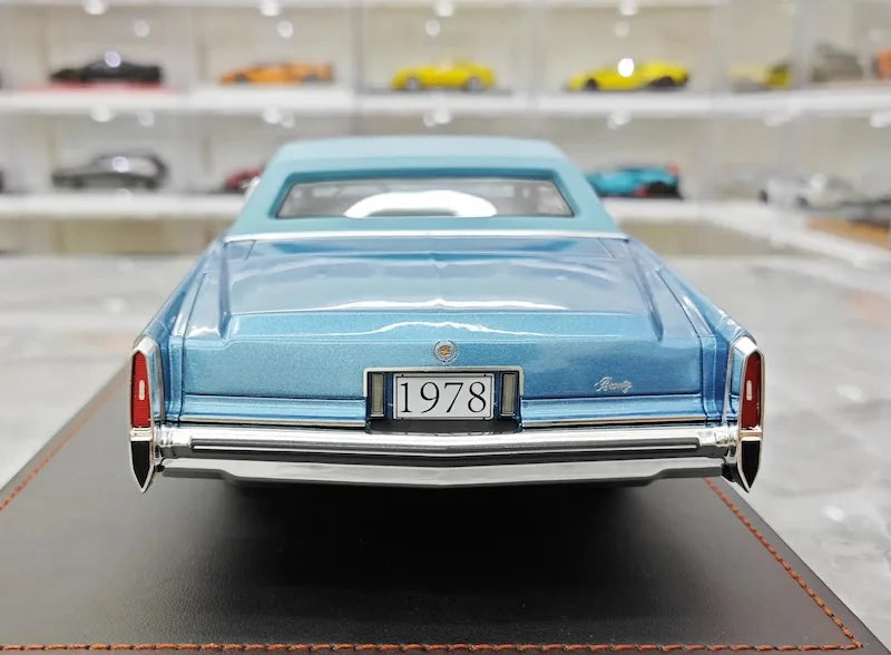 1:18 Cadillac 1978 Eldorado Biarritz Coupe Blue Die Cast Model Car